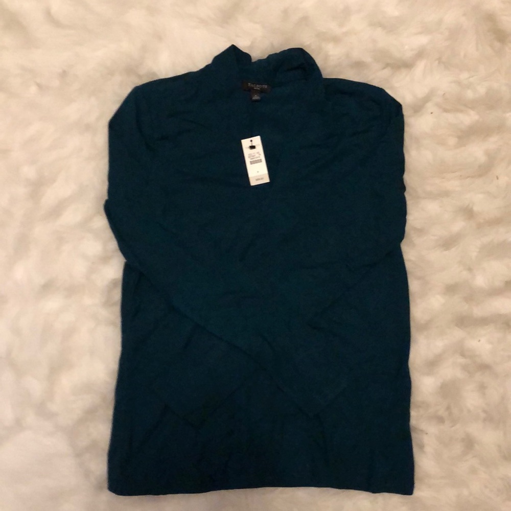 Women’s Petite Green Rayon/Spandex Tunic NWT